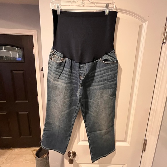 Women's Blue Maternity Jeans - Picture 1 of 7